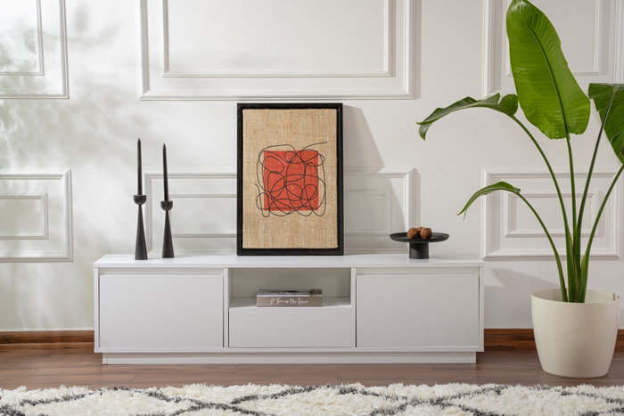 Nordure Soporte de TV Vanguard - Blanco Natural Nordure Soporte de TV Vanguard - Blanco Natural